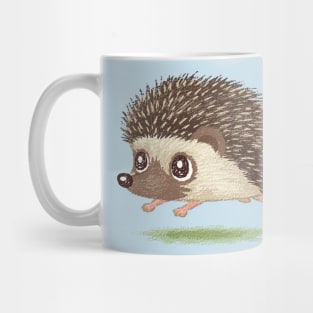 Hedgehog running Mug